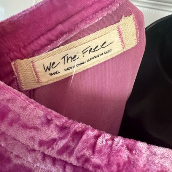 NWOT size Small Free People Moon City Velvet Top - Picture 6 of 7